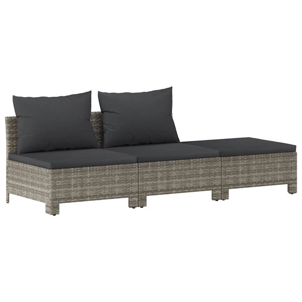 vidaXL Garden Lounge Set Grey, Dark grey