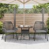 vidaXL Garden Chair Grey PE rattan Medium Durable Garden Chair