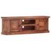 vidaXL TV Cabinet Light Brown Solid Acacia Wood 47.2x11.8x15.7 in