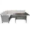 vidaXL Outdoor Furniture Set Grey, Cream White