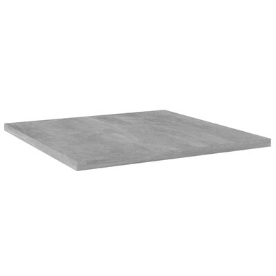 vidaXL Bookshelf Boards 8 pcs Concrete Gray 15.7"x15.7"x0.6" Chipboard