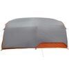 vidaXL Tunnel tent Grey and Orange 161.42 x 112.20 x 77.95 in Taffeta
