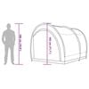 vidaXL Bike Storage Tent with Roof Grey and Orange 256 x 222 x 182 cm
