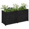 vidaXL Garden Planter Black Solid pinewood Large Durable