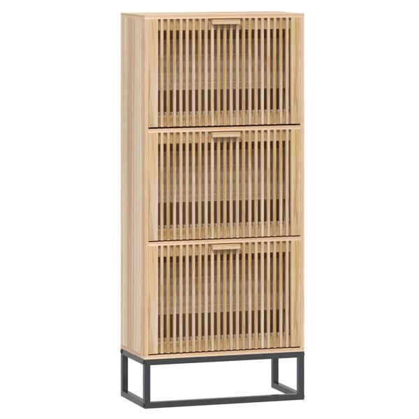 vidaXL Shoe Cabinet Engineered wood Standard Shoe Cabinet Rectangular