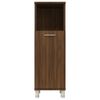 vidaXL Bathroom Cabinet Brown oak Engineered wood Narrow