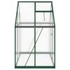 vidaXL Greenhouse Green and Transparent Aluminum, Polycarbonate Large
