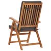 vidaXL Garden Chair Set of 2 Grey and natural