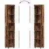 vidaXL Bathroom Cabinet Set TULUM Old Wood 14.57 x 12.40 x 79.92 in