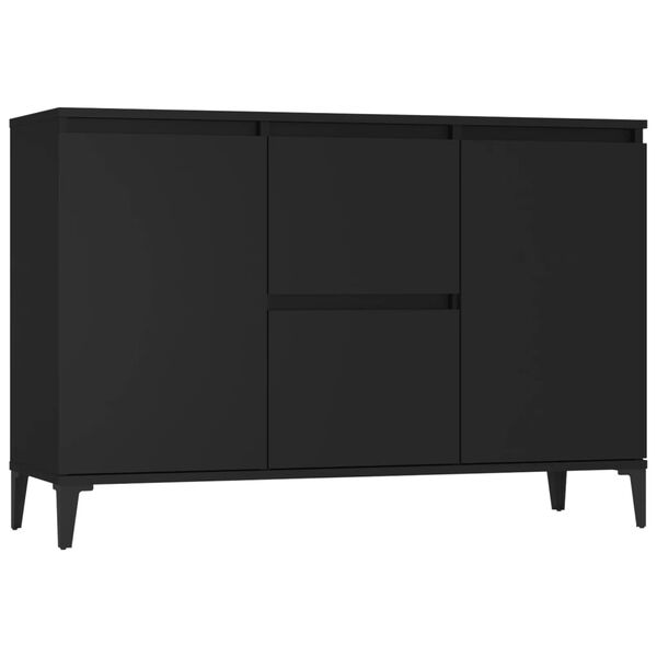 vidaXL Sideboard Black 40.2"x13.8"x27.6" Engineered Wood