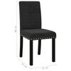 vidaXL Dining Chairs 6 pcs Black Velvet