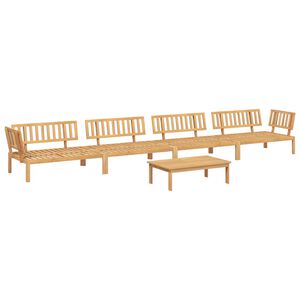 vidaXL Pallet Sofa Set Natural Wood Solid Acacia Wood Medium-Large