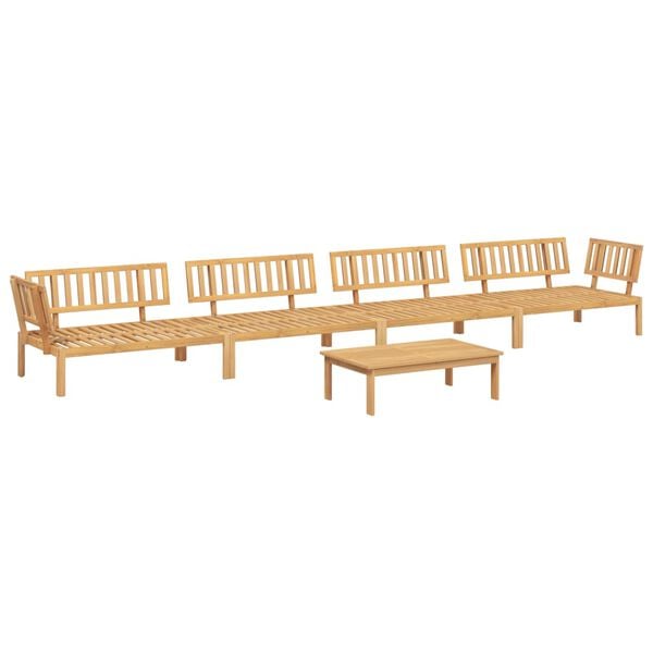 vidaXL Pallet Sofa Set Natural Wood Solid Acacia Wood Medium-Large