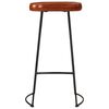 vidaXL Bar Set Brown Solid mango wood, metal, artificial leather Medium