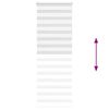 vidaXL Zebra Blind White 100% polyester, aluminum top rail 29.5x90.6 in