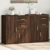 vidaXL Sideboard Brown Oak Engineered Wood Medium Sideboard