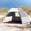 vidaXL Beach Tent 2-Person Gray Quick Release Waterproof