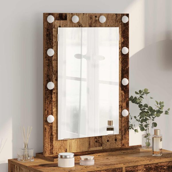 vidaXL Vanity Mirror with Mirror Artisan Oak 27.56 x 19.69 x 7.09 in