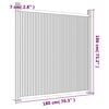 vidaXL Fence Panel WPC Brown 70.9x73.2"