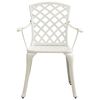 vidaXL Bistro Set White Cast aluminum 5 Piece Set Durable Bistro Set
