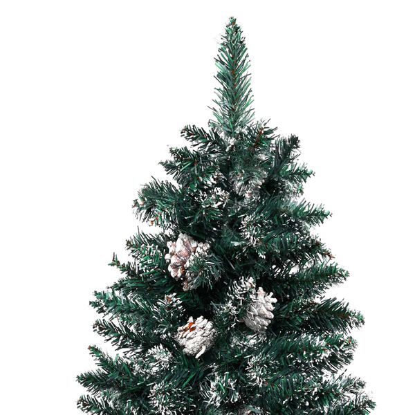 vidaXL Christmas Tree Green with white snow tips