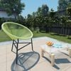 vidaXL Acapulco Chair Green Polyethylene rattan, powder-coated steel