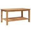 vidaXL Coffee Table Brown 35.4" x 19.7" x 17.7" Solid teak wood