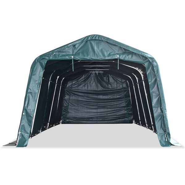 vidaXL Steel Tent Dark Green Steel Large Collapsible Party Tent