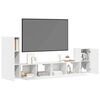 vidaXL TV Cabinet Set Set of 4 White Engineered Wood Large