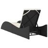 vidaXL Sun Lounger Black