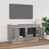 vidaXL TV Cabinet Grey sonoma Engineered wood Standard TV Cabinet