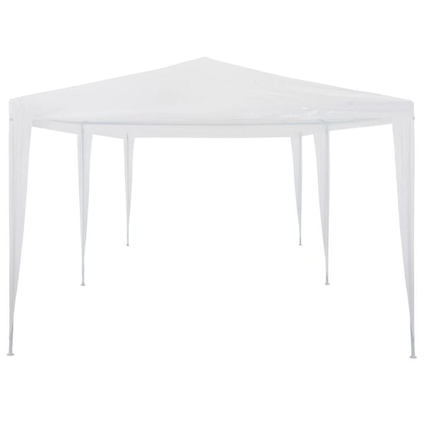 vidaXL Party Tent White Polyethylene and Steel 10x20 ft Folding