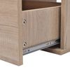 vidaXL Bathroom Cabinet Beige, White Engineered wood, Ceramic Standard