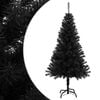 vidaXL Artificial Christmas Tree Black PVC, Steel 4 ft Height
