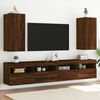 vidaXL TV Wall Cabinet Set of 2 Brown oak Engineered wood