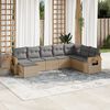 vidaXL Garden Sofa Set Beige