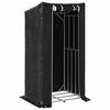 vidaxL Firewood Rack with Rain Cover 39.4"x31.5"x78.7" Galvanized Steel