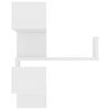 vidaXL Wall Corner Shelf White Engineered Wood 15.7x15.7x19.7 in