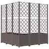 vidaXL Garden Planter Brown Polypropylene Large Planters