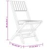 vidaXL Garden Dining Set Natural Teak Solid Teak wood Medium Foldable
