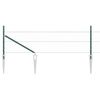 vidaXL Fence with Posts Green 0.5 x 50 m PVC-coated steel