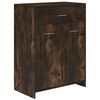 vidaXL Bathroom Furniture Set Smoked oak Engineered wood Standard