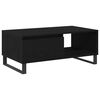 vidaXL Coffee Table Black Oak 35.43 x 19.69 x 14.37 in Engineered Wood
