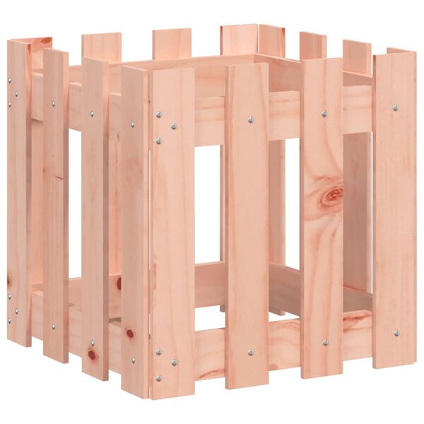 vidaXL Garden Planter Natural wood Solid Douglas wood Outdoor size
