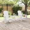 vidaXL Garden Chair 2 pcs White 82 x 74 x 92 cm Polyethylene