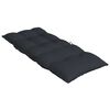 vidaXL Highback Chair Cushion Set of 6 Black