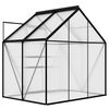 vidaXL Greenhouse Anthracite Aluminum Medium UV-resistant materials