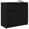 vidaXL Sideboard Black Oak Engineered Wood Medium Sideboard