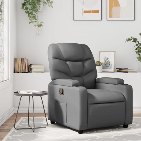 vidaXL Recliner Chair Gray