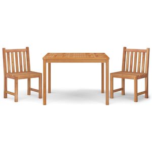 vidaXL Garden Dining Set Natural teak Solid teak wood Standard Durable